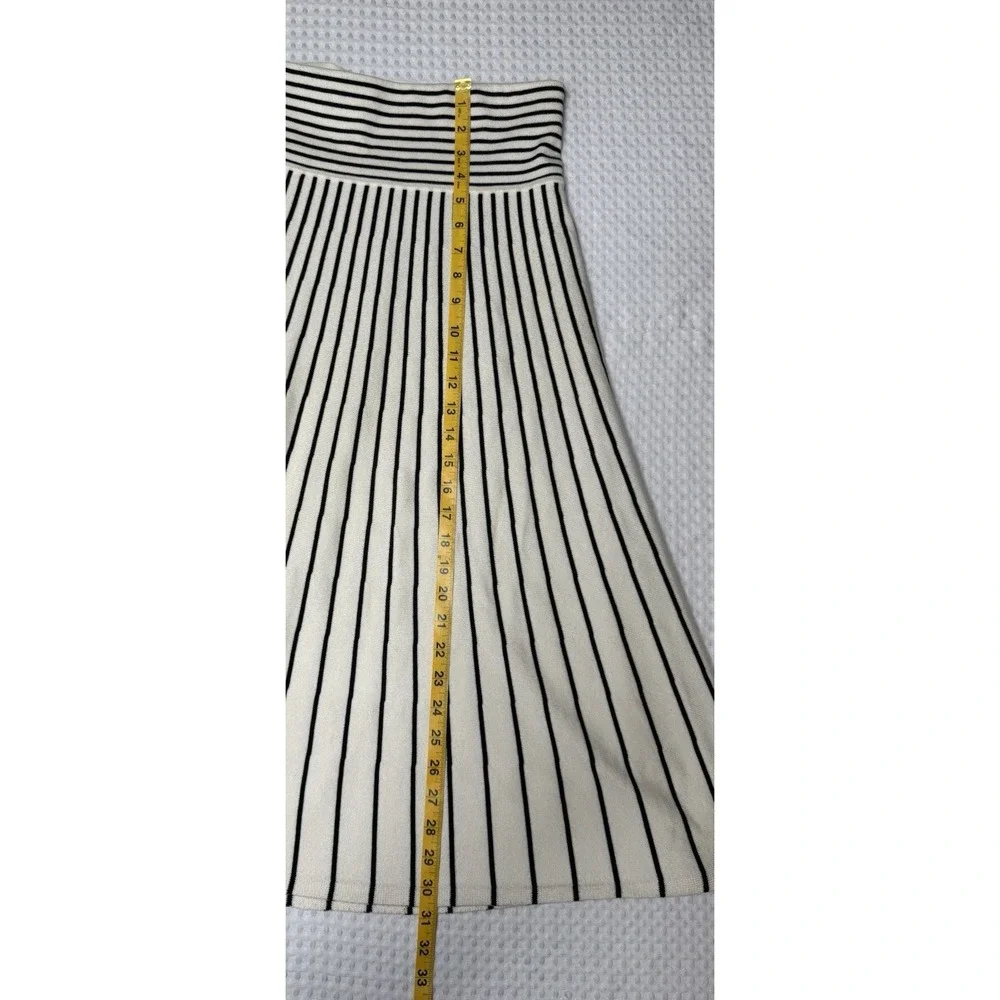 Lauren Ralph Lauren Womens A-Line Striped Skirt Cotton Blend Women's XL Preppy